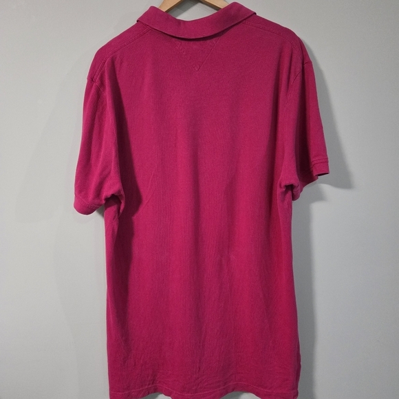 Tommy Hilfiger Men's Xl Pink Polo Short Sleeve Shirt - Picture 2 of 9